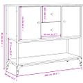 vidaXL Komoda čierna 100x36x85 cm kompozitné drevo