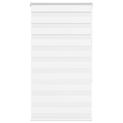 vidaXL Zebra roleta biela 70x150 cm šírka látky 65,9 cm polyester
