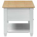 vidaXL Konferenčný stolík Biela 100 x 48 x 45 cm Borovicový masív