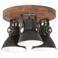 vidaXL Industriálna stropná lampa 25 W, čierna 42x27 cm E27