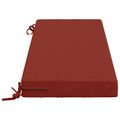 vidaXL Vankúš na lavičku SOEST 100% polyester Červená 100 x 40 x 8 cm
