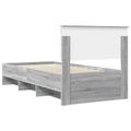 vidaXL Rám postele Sivý Sonoma 80 x 200 cm Kompozitné drevo