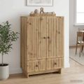 vidaXL Servírovacia skriňa Remeselný Dub 66 x 34,5 x 95 cm