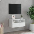vidaXL TV nástenná skrinka biela 60x30x30 cm kompozitné drevo