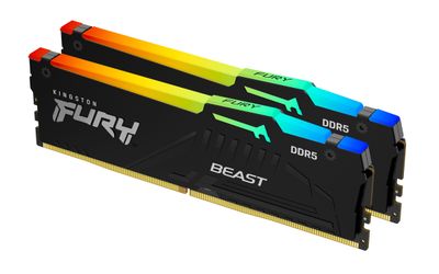 Kingston FURY Beast EXPO/DDR5/64GB/5200MHz/CL40/2x32GB/RGB/Black