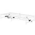 vidaXL Elektrický nastaviteľný rám postele Biela 100 x 190 cm Oceľ