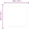 vidaXL LED kúpeľňové zrkadlo 60x60 cm