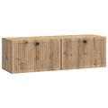 vidaXL Nástenná TV skrinka 98 x 31 x 30 cm Dub artisan