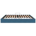 vidaXL Otomanový posteľný rám Tmavomodrá 200 x 200 cm Zamat