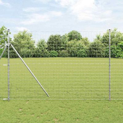 vidaXL Pevný kovaný drôtový plot 10 x 1,6 m (Š x V)