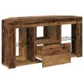 vidaXL Rohový LED TV kabinet 100 x 40 x 50 cm Staré drevo