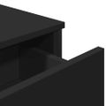 vidaXL Komoda čierna 97x32,5x74,5 cm kompozitné drevo