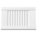 vidaXL Dvierka skrinky s lamelovým dizajnom biele 39,5x29,5 cm