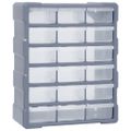 vidaXL Organizér s 18 strednými zásuvkami 38x16x47 cm