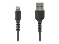 iPhone 7/8/11/11 Pro - Kábel Lightning - USB s pinmi (male) rovné do Lightning s pinmi (male) rovné - 2 m - dvojnásobne tienený - čierna