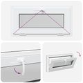 vidaXL Podkrovné okno RISOR 80 x 40 cm PVC a sklo