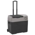 vidaXL Chladiaci box s kolieskom a adaptérom čierno-sivý 40 l PP