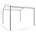 vidaXL Altánok 3x3x2,6 m, biely 180 g/m²