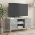 vidaXL TV skrinka Betónovo sivá 102 x 34,5 x 50 cm Kompozitné drevo