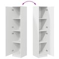 vidaXL Highboard Biela 35 x 39 x 168 cm