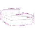 vidaXL Posteľný rám boxspring s matracom čierny 140x190 cm zamat