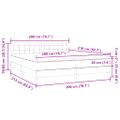 vidaXL Box Spring Posteľ s matracom Tmavo zelená 200x210 cm Zamat
