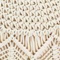 vidaXL Ručne vyrobená taburetka macrame 45x30 cm, bavlna