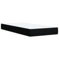 vidaXL Posteľný rám boxspring s matracom čierny 90x200 cm látka