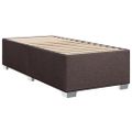 vidaXL Posteľný rám boxsping s matracom hnedý 90x200 cm látka