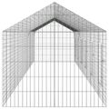 vidaXL Klietka pre králiky Strieborná 600 x 78 x 78 cm