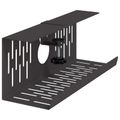 vidaXL Úložný box na káble pod stôl 2 ks Čierna 35 x 12 x 13 cm Oceľ