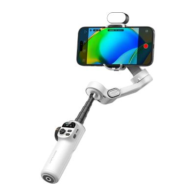 Stabilizátor AOCHUAN X2 s RGB osvetlením (biely)