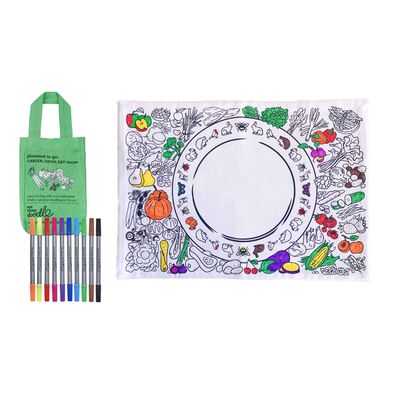 Prestieranie na vyfarbenie Garden, grow, eat! Vymaľuj a oper