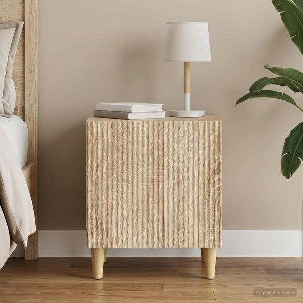 vidaXL Nočný stolík Dub sonoma 43 x 34,5 x 50 cm Kompozitné drevo