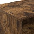 vidaXL Skriňa pod posteľ s poličkou 2 ks Dymový dub 66 x 33 x 48 cm