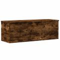 vidaXL Úložný box dymový dub 102x35x35 cm kompozitné drevo