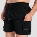 Pánske plavecké šortky Cargo Black - GymBeam, veľkosť M