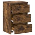 vidaXL Nočné stolíky 2 ks údený dub 40x35x62,5 cm spracované drevo