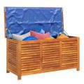 vidaXL Záhradný úložný box s mriežkami 113x50x56 cm masívna akácia