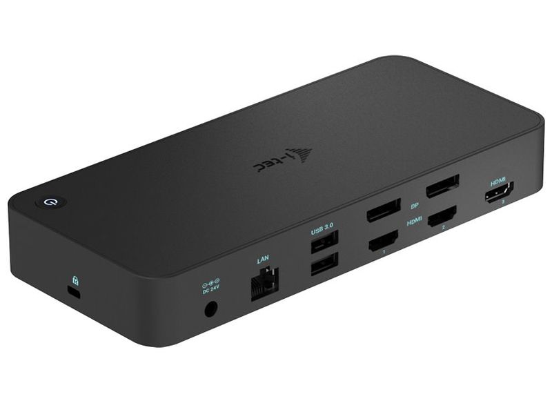 i-tec USB 3.0 / USB-C / Thunderbolt, 3x 4K Docking Station, Power Delivery 100W Dokovacia stanica, 4K, Thunderbolt 3, 3x HDMI, 2x DisplayPort, 2x USB-C, 1x USB 3.1, 2x USB 3.0, LAN, Power Delivery 70W