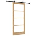vidaXL Posuvné dvere ORKDAL 93 x 211 cm Prírodná a čierna