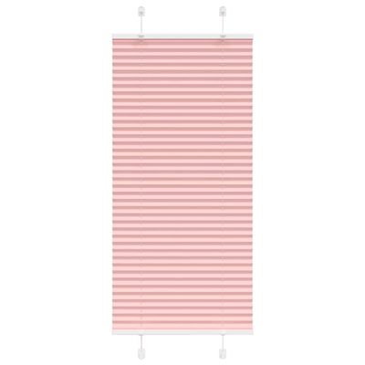 vidaXL Plisovaná roleta ružová 65x100 cm šírka látky 64,4 cm polyester