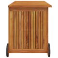 vidaXL Záhradný úložný box s kolieskami 90x50x58 cm masívna akácia