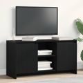 vidaXL TV skrinka 102 x 37,5 x 52,5 cm Čierny dub Kompozitné drevo