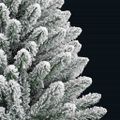 vidaXL Umelý Sklápací Vianočný Stromček 150 LED Zelená a biela 150 cm