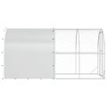 vidaXL Kurník pre kurčatá Strieborná 400 x 200 x 200 cm