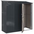 vidaXL Záhradné prístrešky Antracit 203 x 85,5 x 200 cm Kov