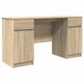 vidaXL Stôl dub sonoma Kompozitné drevo 140 x 49 x 76 cm