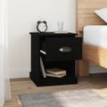 vidaXL Nočné stolíky 2 ks čierne 39x39x47,5 cm spracované drevo