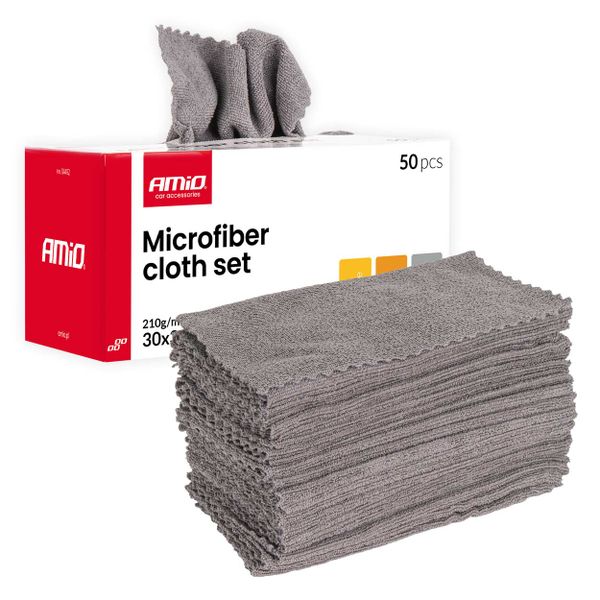 Sada utierok z mikrovlákna 50ks 210gsm 30x30cm AMiO-04492
